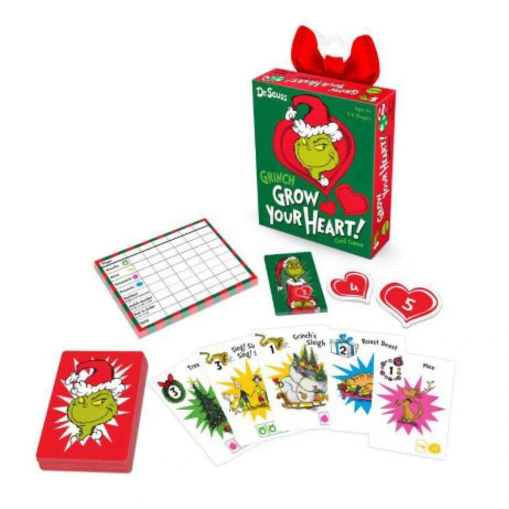 Dr. Seuss Grinch Grow Your Heart Card Game NEW - Picture 2 of 5